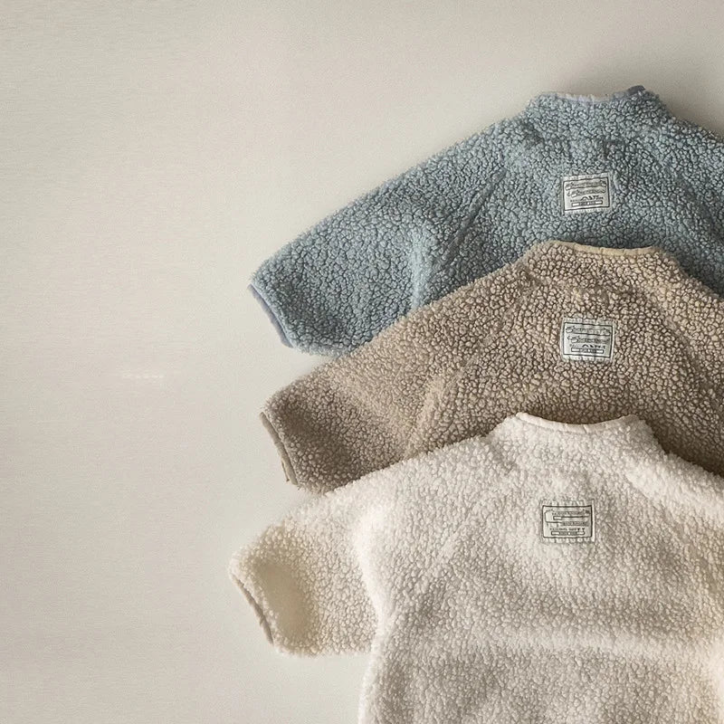 Manteau Enfant Matelassé Uni Style Coréen