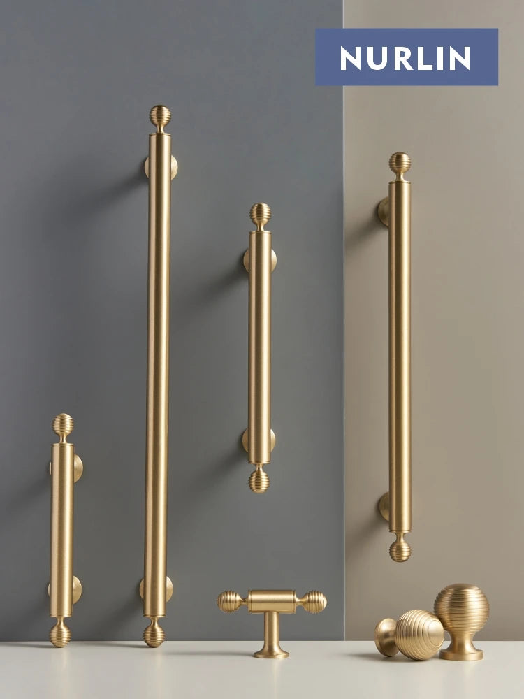 French Brass Knob – T-Bar Wardrobe Handle
