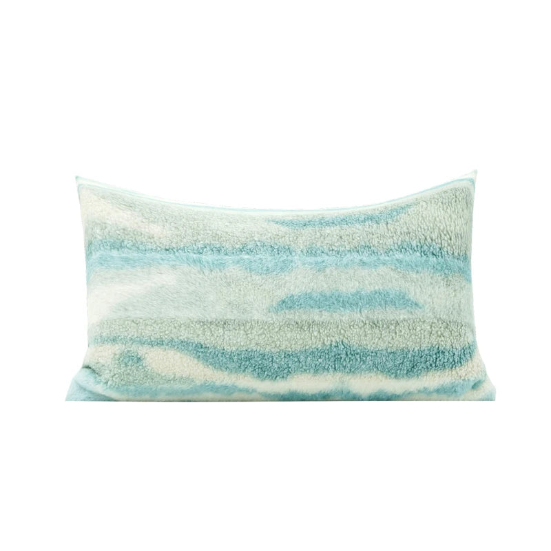 Housse de Coussin Cachemire Galaxie Nébuleuse Bleu Dégradé
