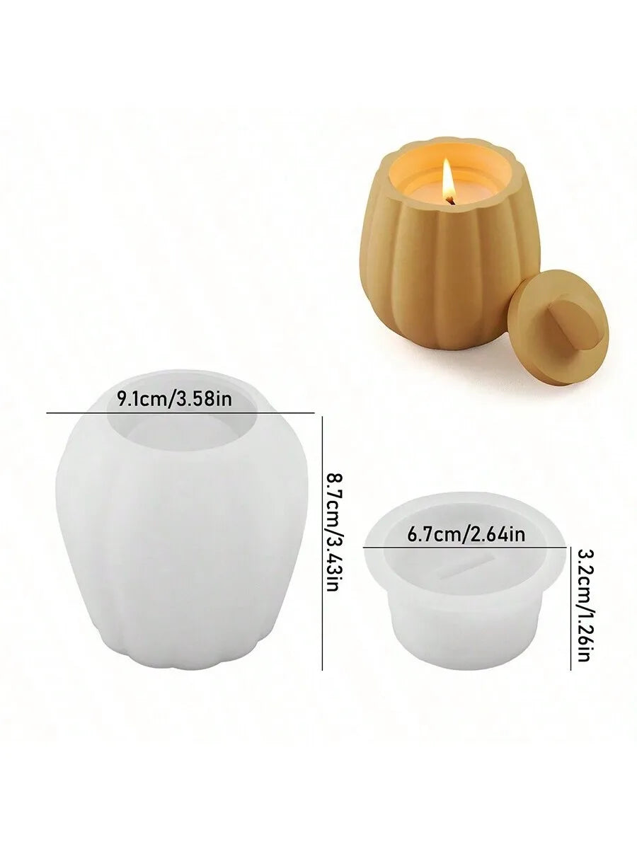 Moule en Silicone pour Bougie et Résine - Forme Irrégulière avec Couvercle