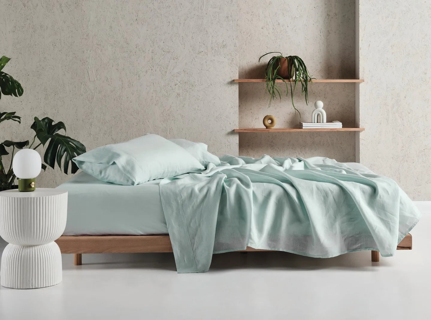 Housse de Coussin Lin Pur Format Enveloppe Coloris Uni