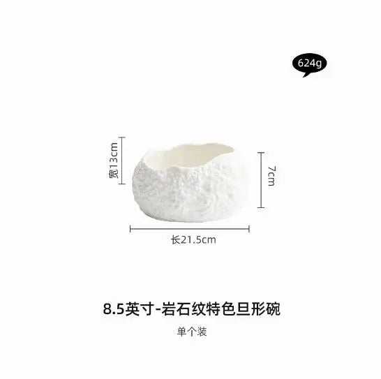 Bol Céramique Forme Œuf Design Irrégulier Haut de Gamme