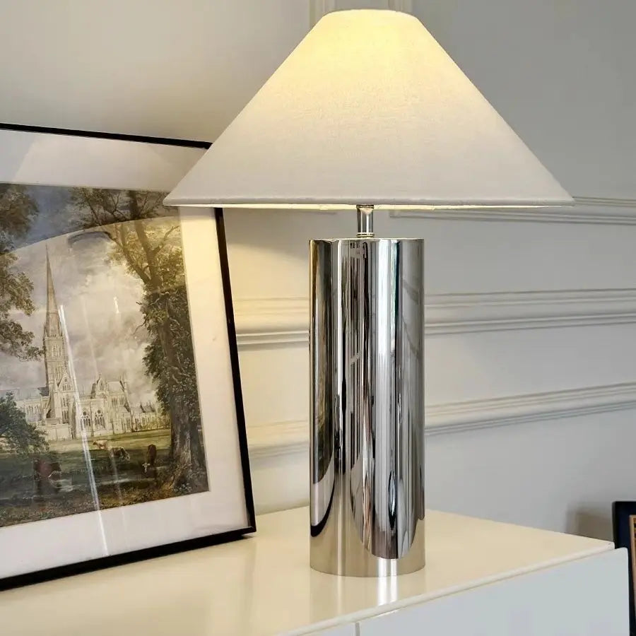 Lampadaire Design Chapeau Bambou - Acier Inoxydable