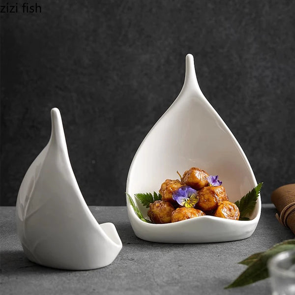 Assiette en Céramique Forme Irrégulière Créative