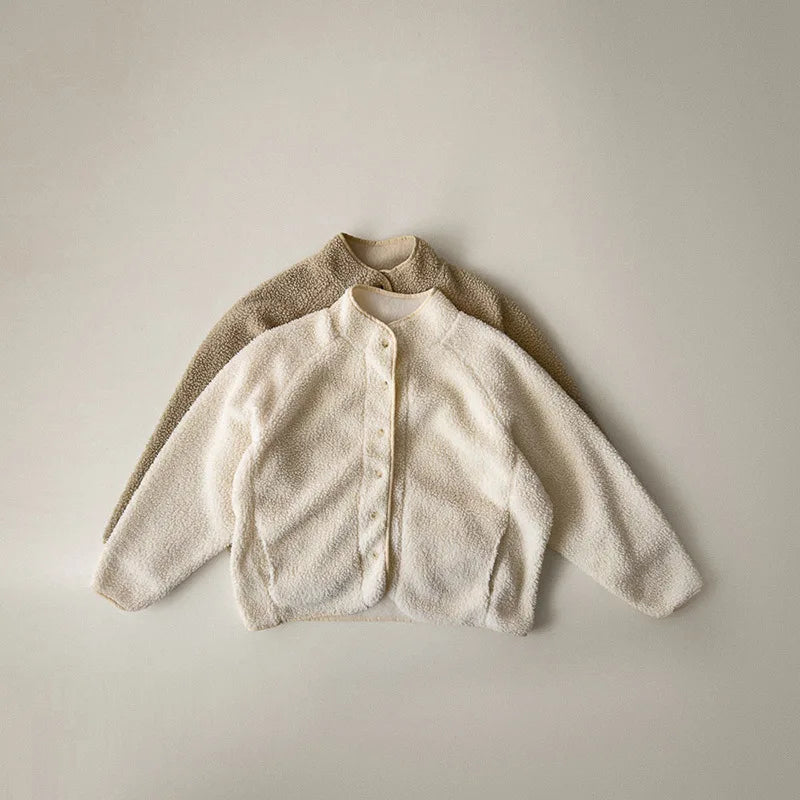 Manteau Enfant Matelassé Uni Style Coréen