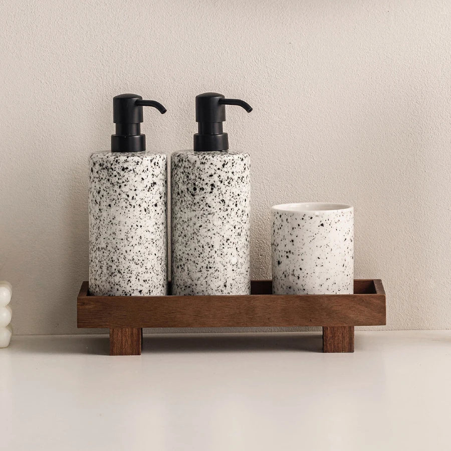 Plateau en Bois Style Japonais pour Cérémonie du Thé
