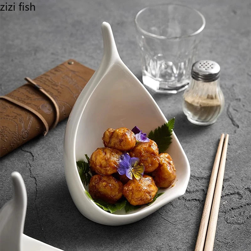 Assiette en Céramique Forme Irrégulière Créative