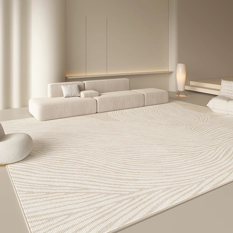 Tapis Style Japonais Minimaliste Peluche Douce Antidérapant