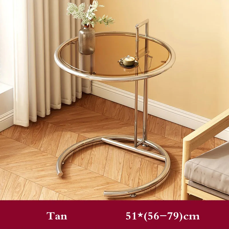 Table Basse Relevable en Verre - Design Marocain Moderne