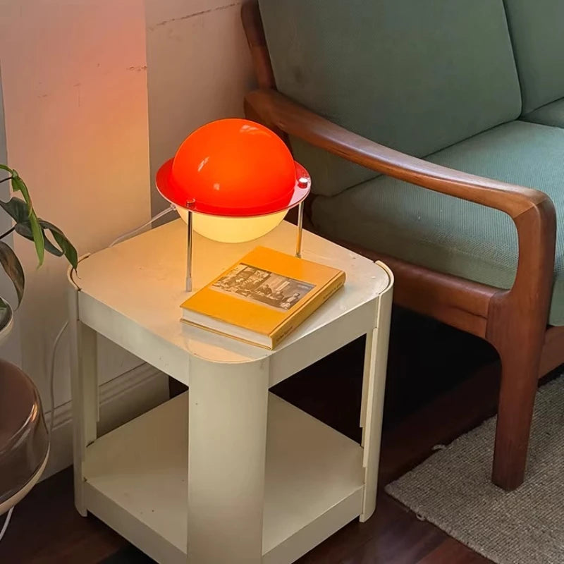 Lampe de Table Bauhaus Orange en Acrylique - LED USB