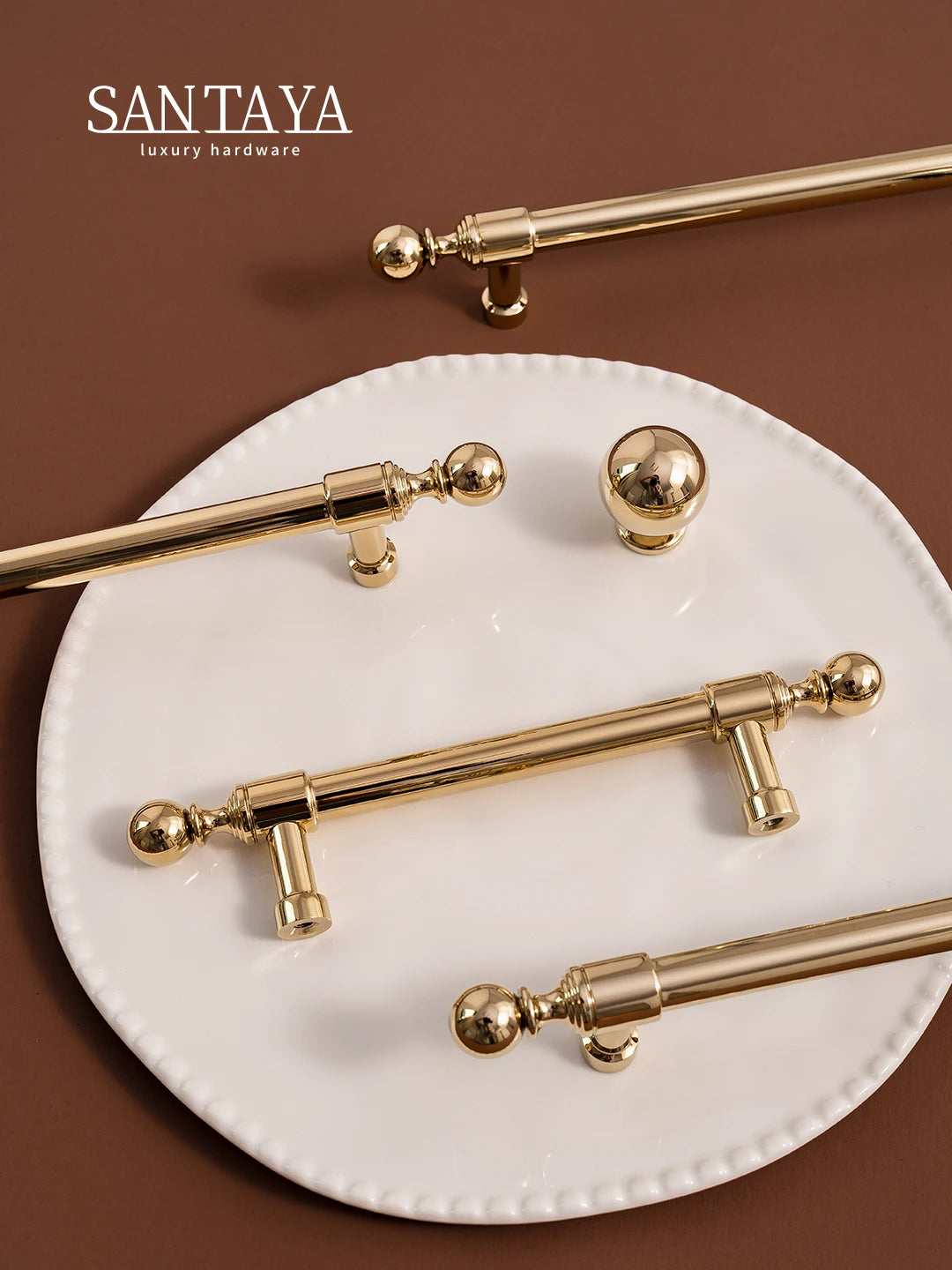 Brass Cabinet Handle – PVD Gold Finish