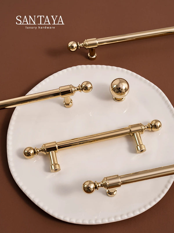 Brass Cabinet Handle – PVD Gold Finish