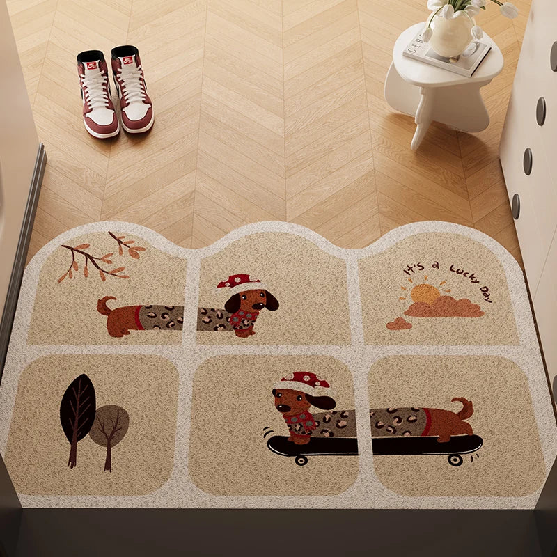 Tapis d'Entrée Antidérapant Forme Irrégulière