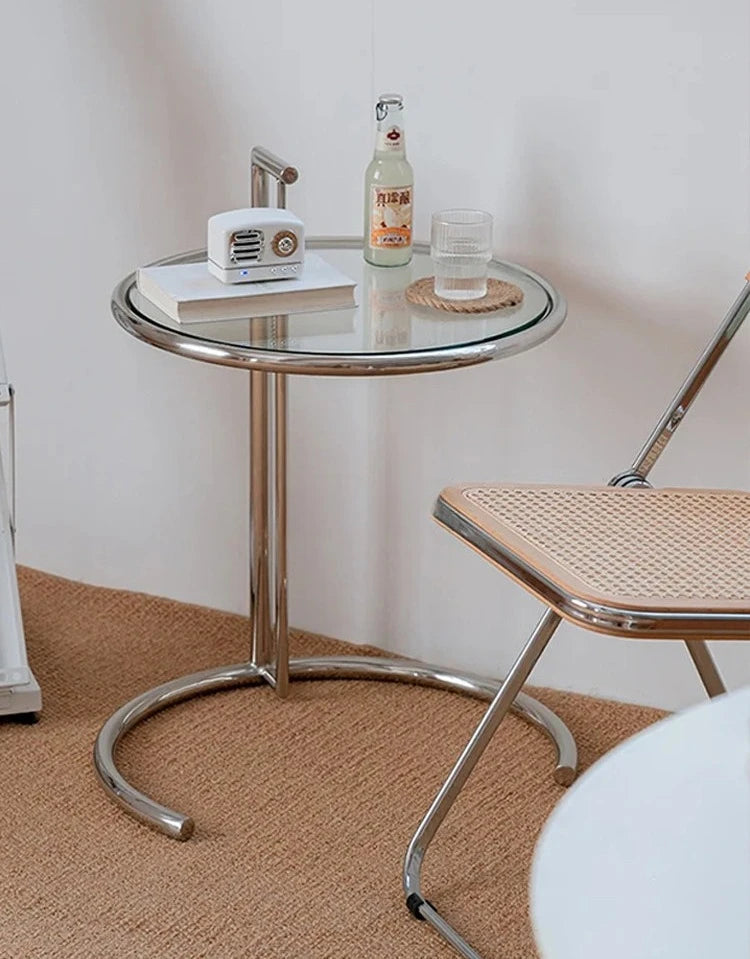 Table Basse Nordique en Verre Relevable
