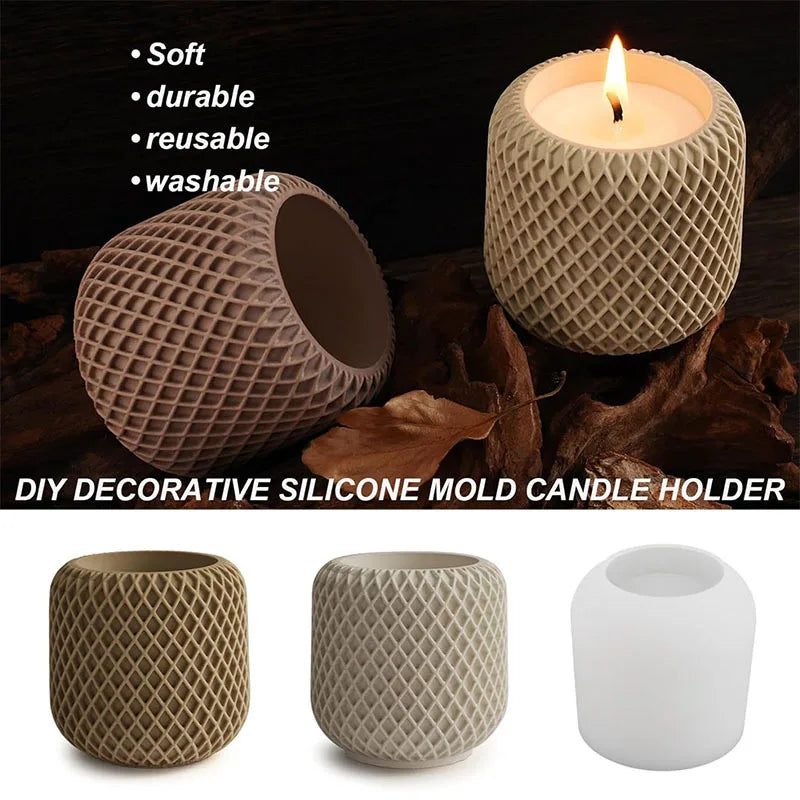 Candle Jar Mold – Silicone for Resin & Concrete