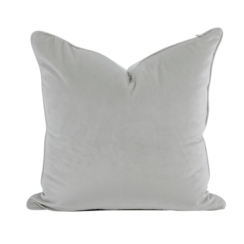 Housse de Coussin Velours Italien Vert Olive Uni