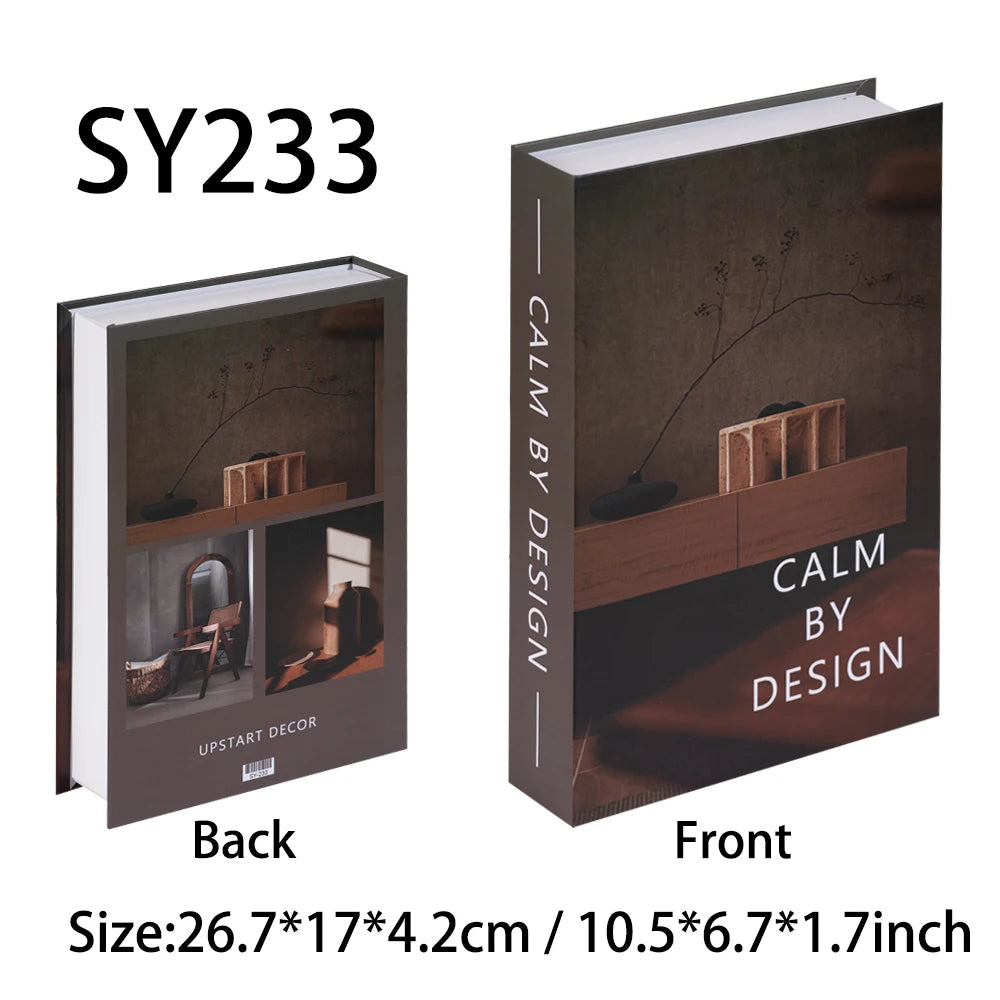 Ensemble Livres Décoratifs Factices Pliables Style Nordique
