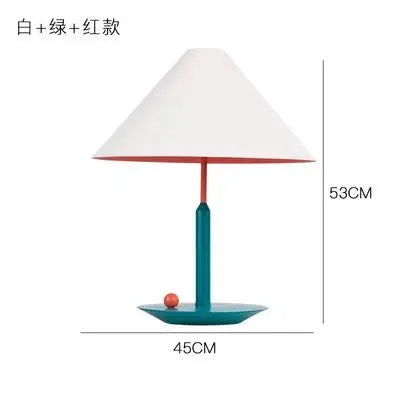 Lampe de Table Bambou Forme Chapeau Style Nordique