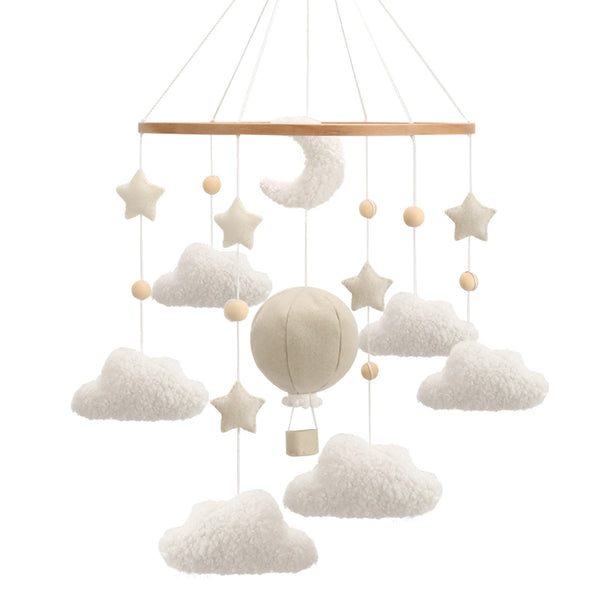 Mobile Montgolfière Lune et Étoiles pour Bébé