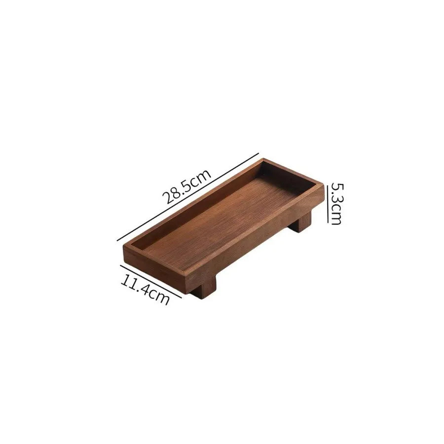 Plateau de Service en Bois Style Japonais - Cérémonie du Thé