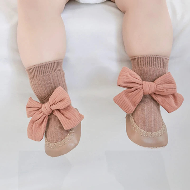 Chaussures Bébé Fille Style Princesse à Nœud