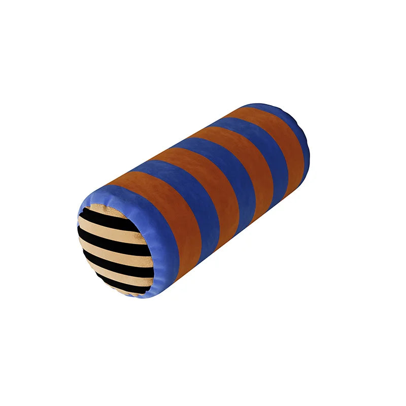 Coussin Cervical Cylindrique en Velours - Support Nuque