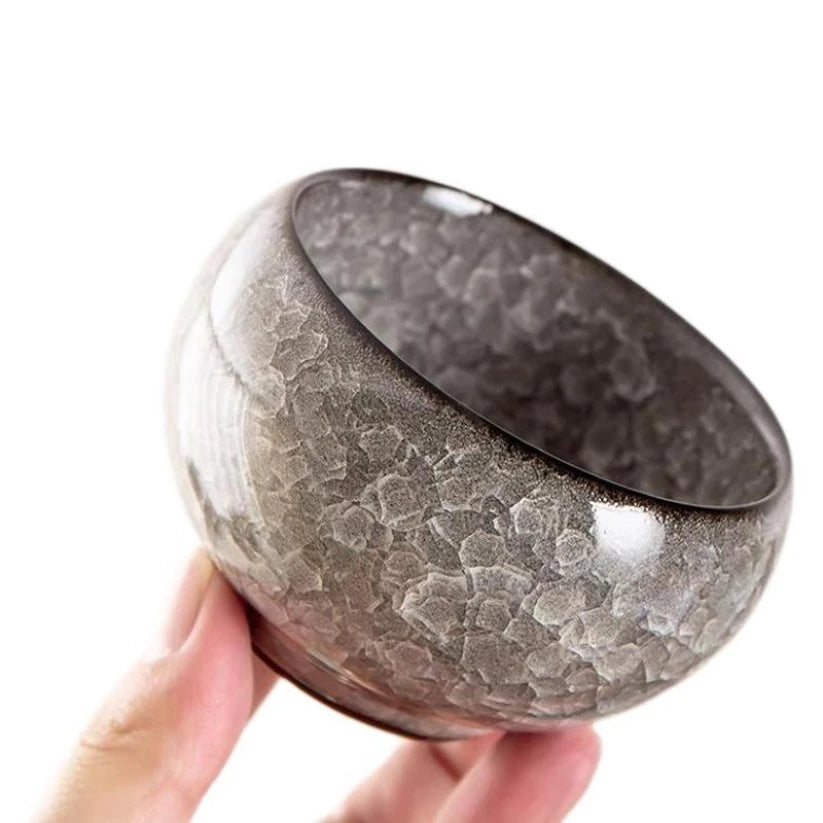 Tasse à Thé Chinoise en Céramique - Glaçure Craquelée