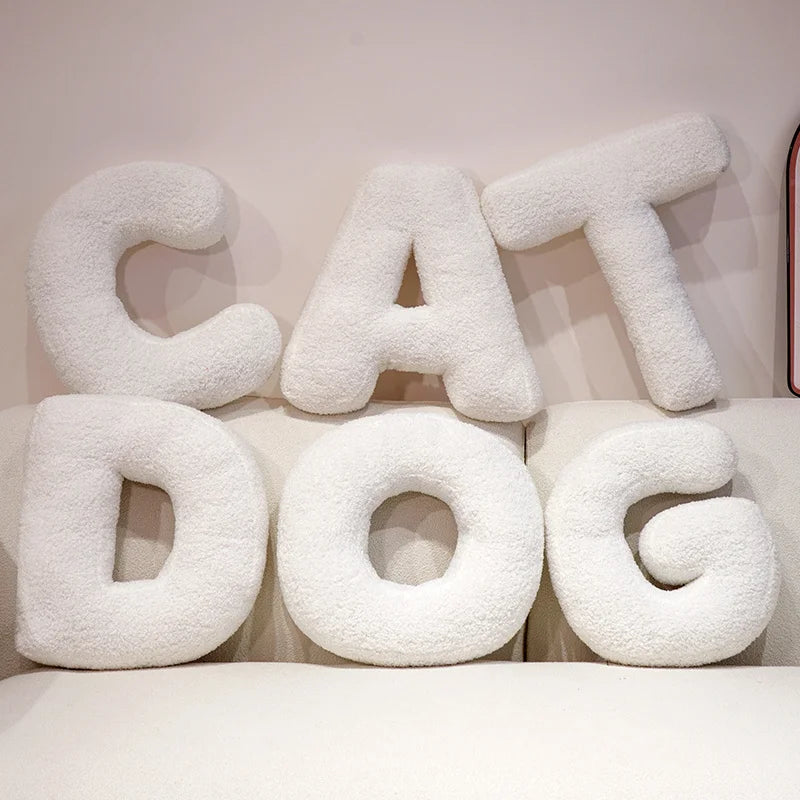 Coussin Lettres Alphabet Décoratif