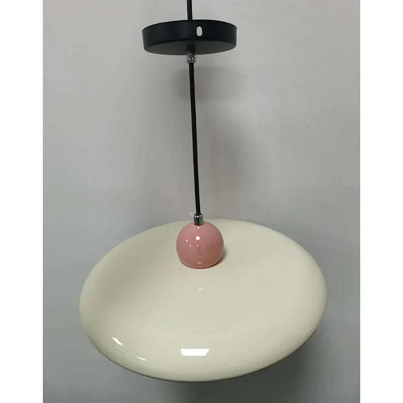 Suspension Soucoupe Volante - Style Français Minimaliste Crème