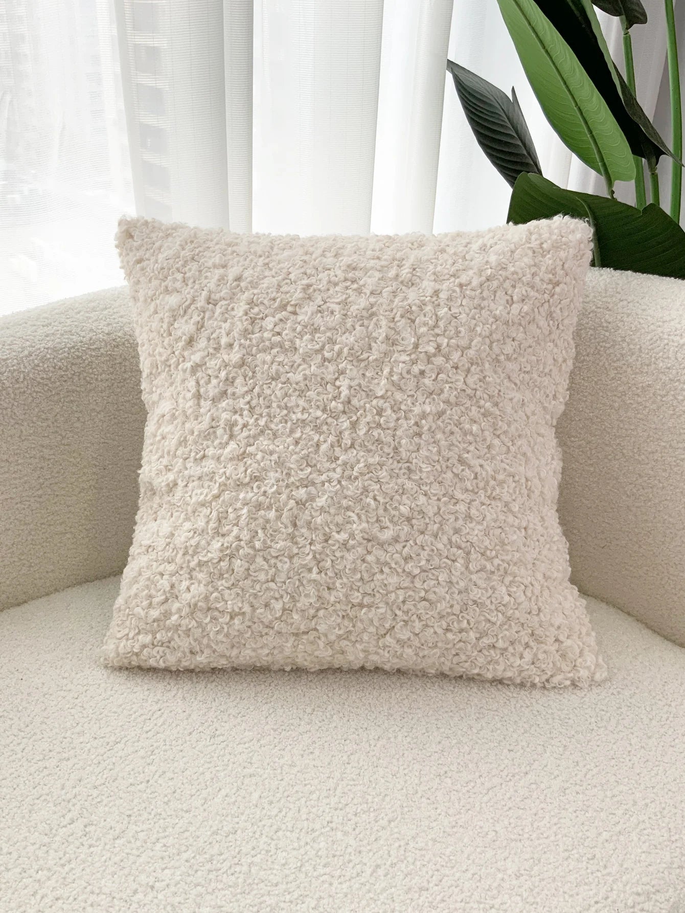 Housse de Coussin Teddy Fourrure - Douceur Peau de Mouton