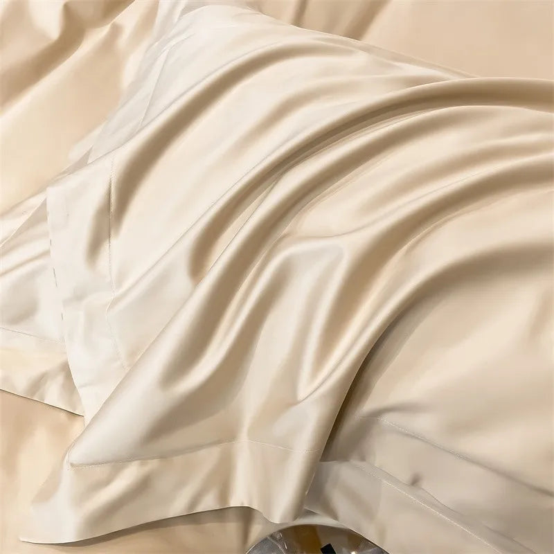 Parure de Lit Coton Égyptien 1000TC Ultra Douce 4 Pièces
