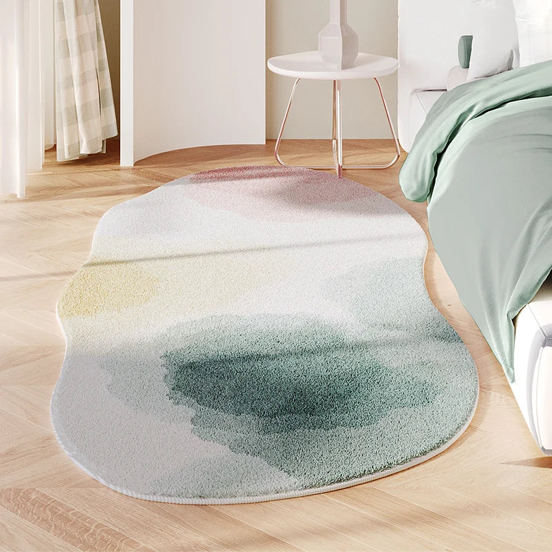 Tapis Moderne Effet Cachemire - Doux et Antidérapant