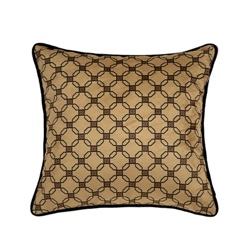 Housse de Coussin Toile de Jouy Style Campagne Rétro