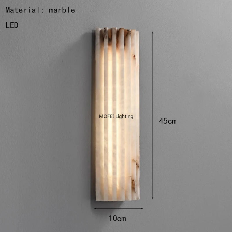 Applique Murale en Marbre Véritable - Style Artistique