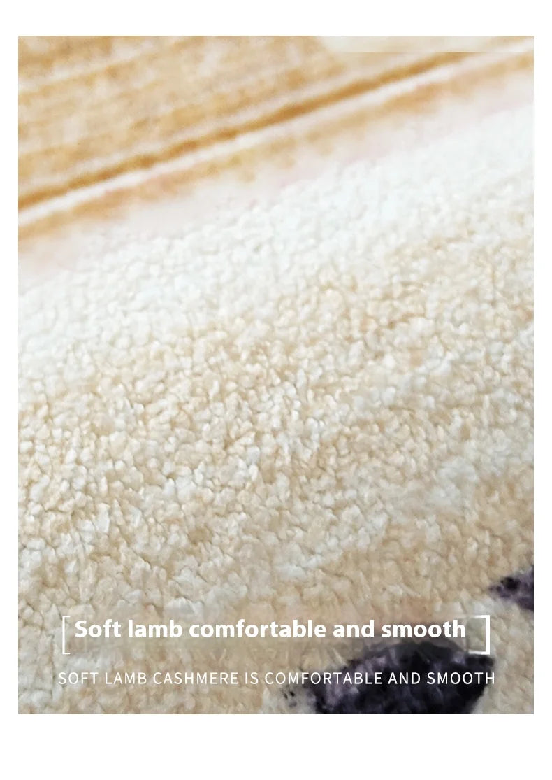 Tapis Chaud Rétro Antidérapant Lavable Salon