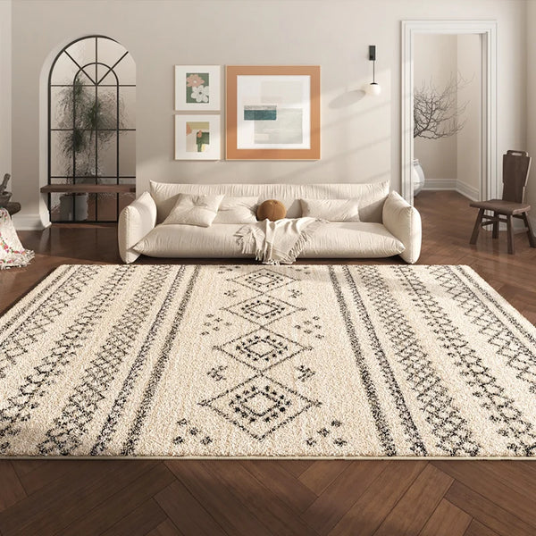 Tapis Chaud Rétro Antidérapant Lavable Salon
