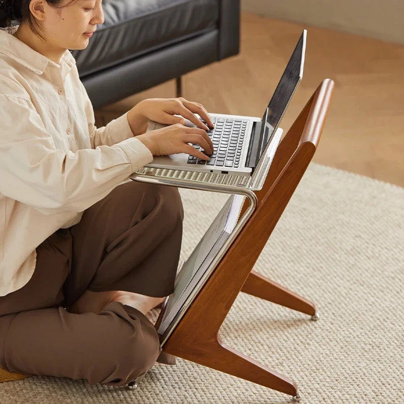 Table d'Appoint en Bois Massif Design Minimaliste