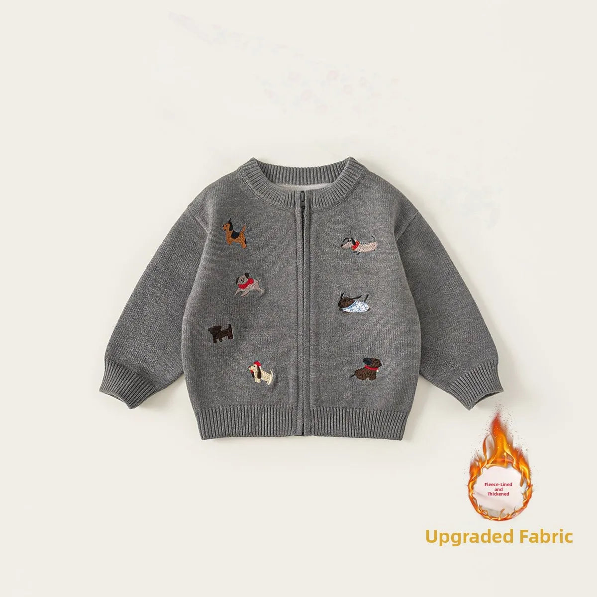 Cardigan Fille Tricoté Automne Manches Longues