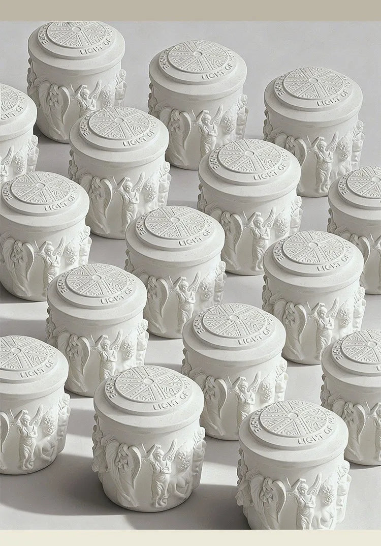 Bougie Parfumée Sculpture en Plâtre