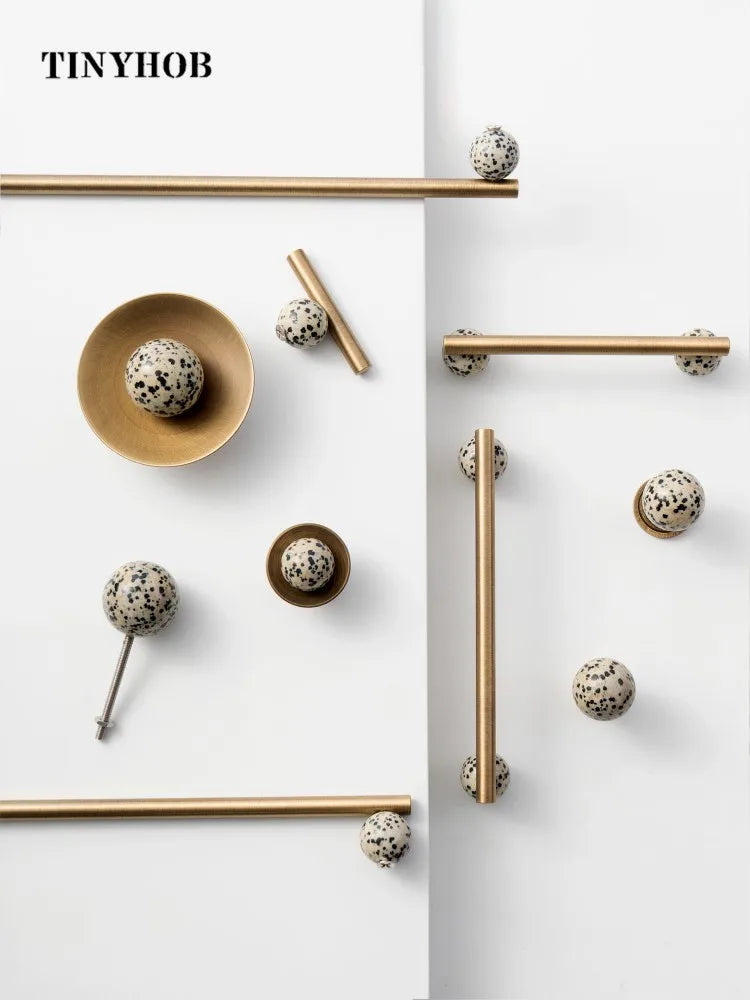 Stone & Bronze Handle – Nordic Art Knob