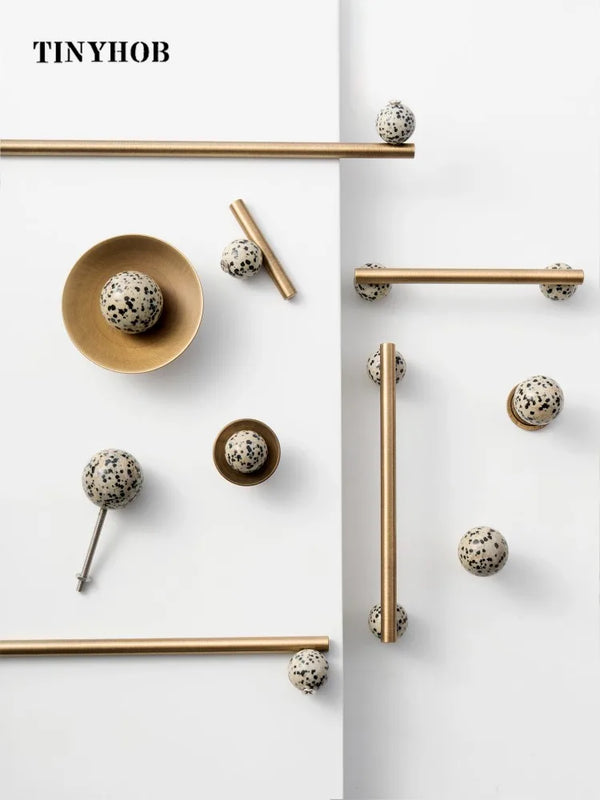 Stone & Bronze Handle – Nordic Art Knob