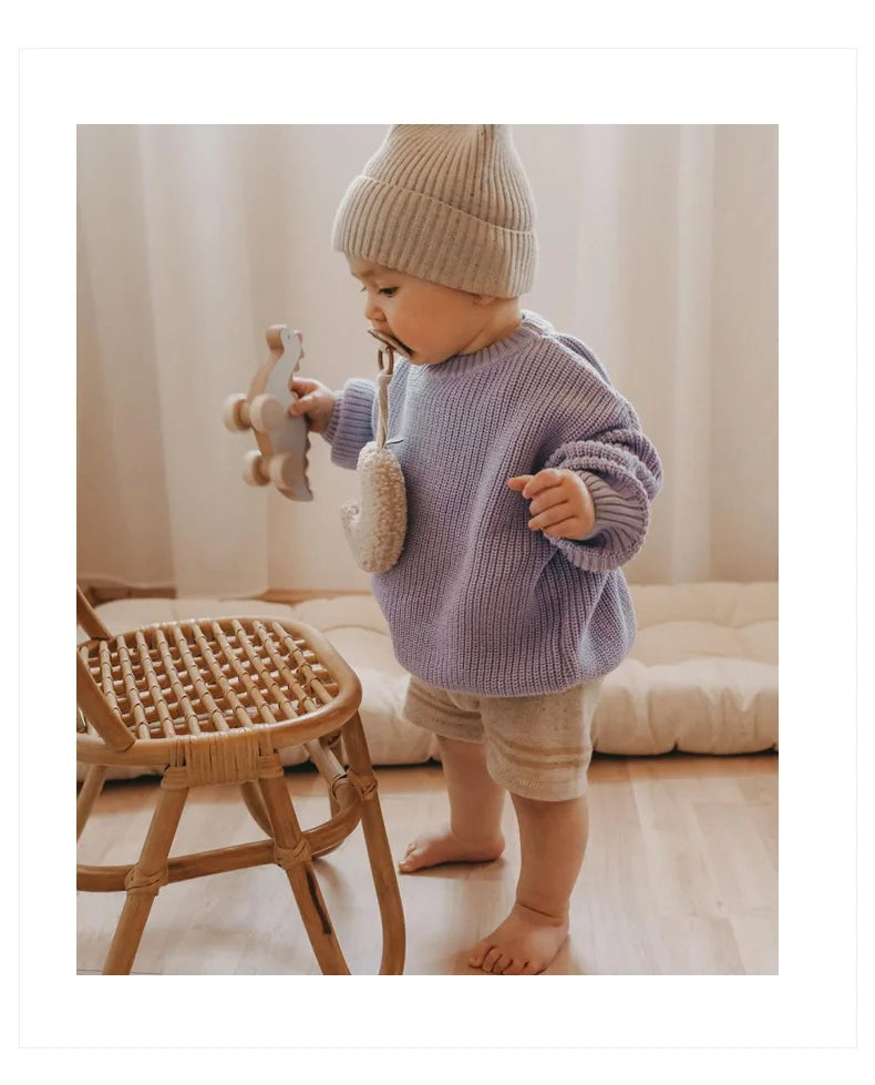 Pull Bébé Tricoté Épais Hiver