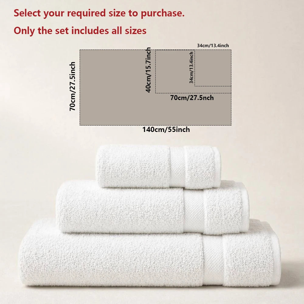 Set de Serviettes de Bain Luxe Qualité Hôtelière 700GSM