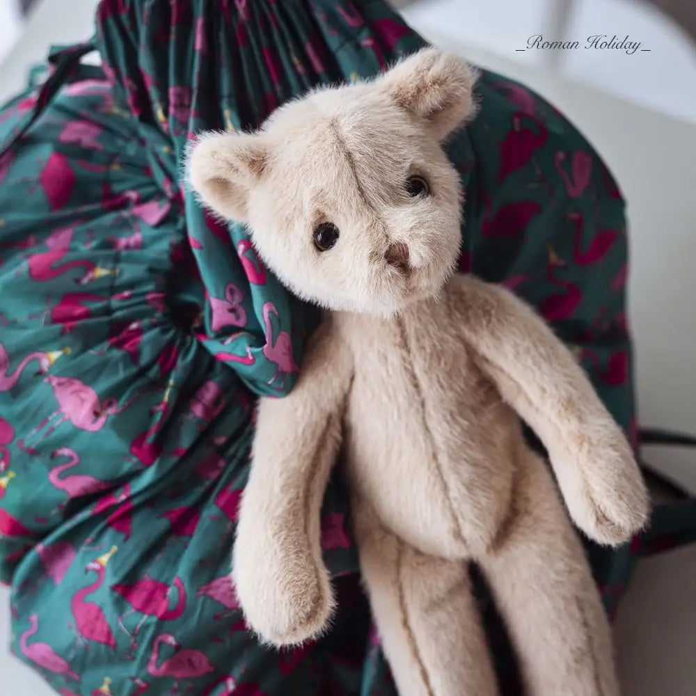 Peluche Lapin Longues Oreilles avec Écharpe