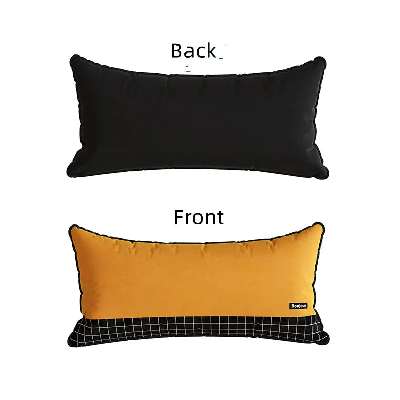 Striped Velvet Cushion Cover – Rectangle Throw Pillowcase, 30x70cm