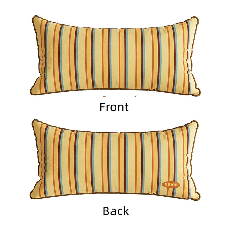 Striped Velvet Cushion Cover – Rectangle Throw Pillowcase, 30x70cm