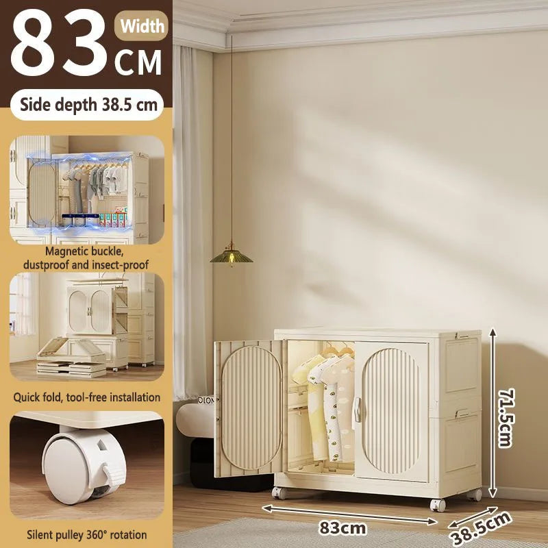 Armoire Pliable Enfant pour Vêtements et Jouets