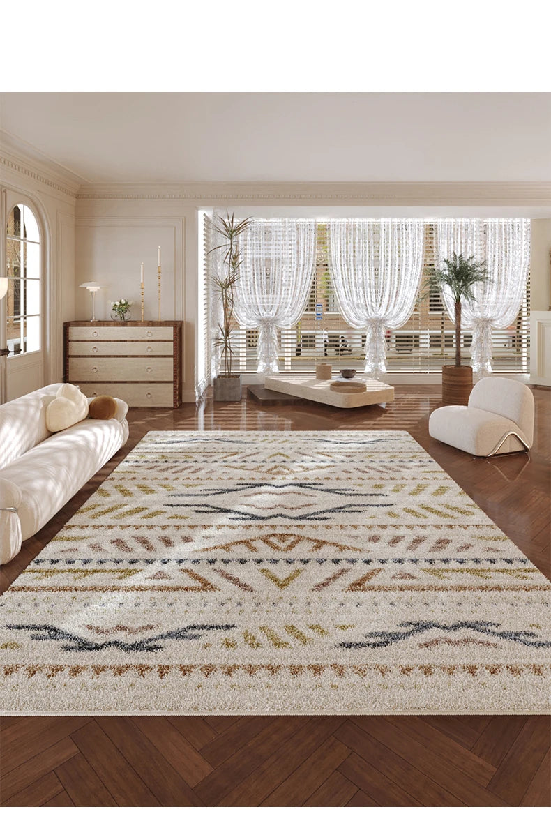 Tapis Chaud Rétro Antidérapant Lavable Salon