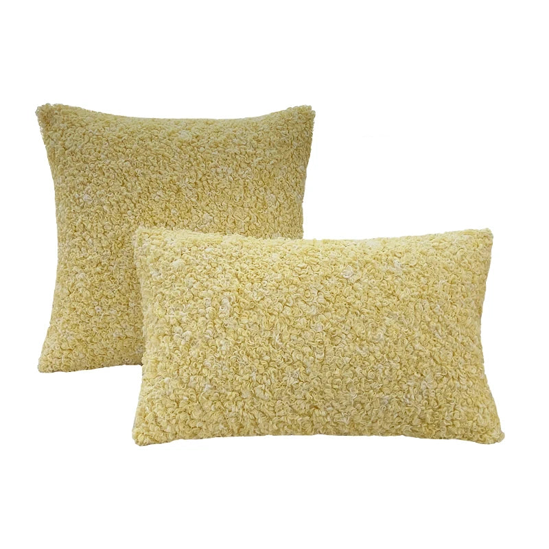 Housse de Coussin Teddy Fourrure - Douceur Peau de Mouton