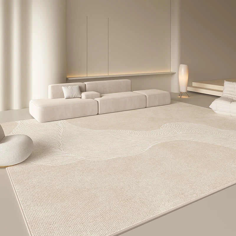 Tapis Style Japonais Minimaliste Peluche Douce Antidérapant